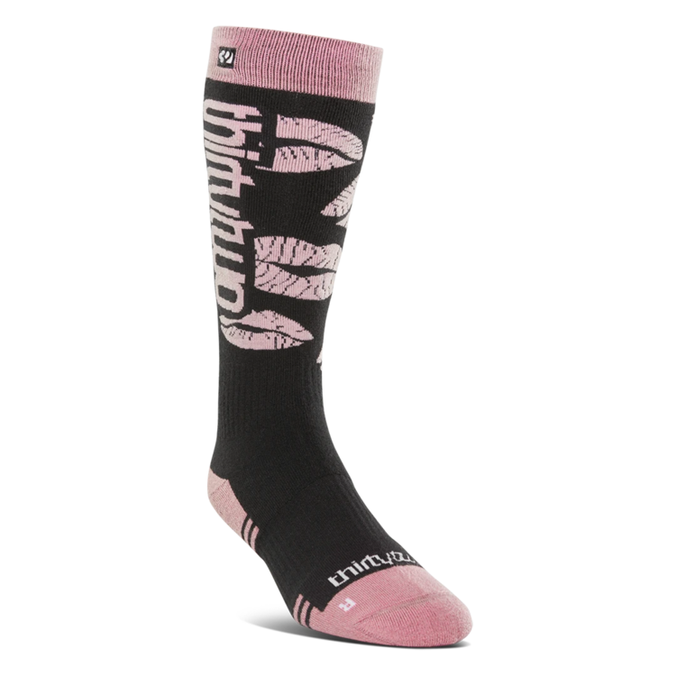 Thirty Two Thirtytwo Merino Sock (Womens) 2026 | Black/Pink