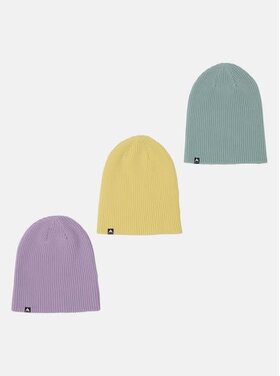 Burton Burton Recycled Dnd Beanie (3 Pack) 2026 (Womens) | Lavender/Teal/Yellow Green