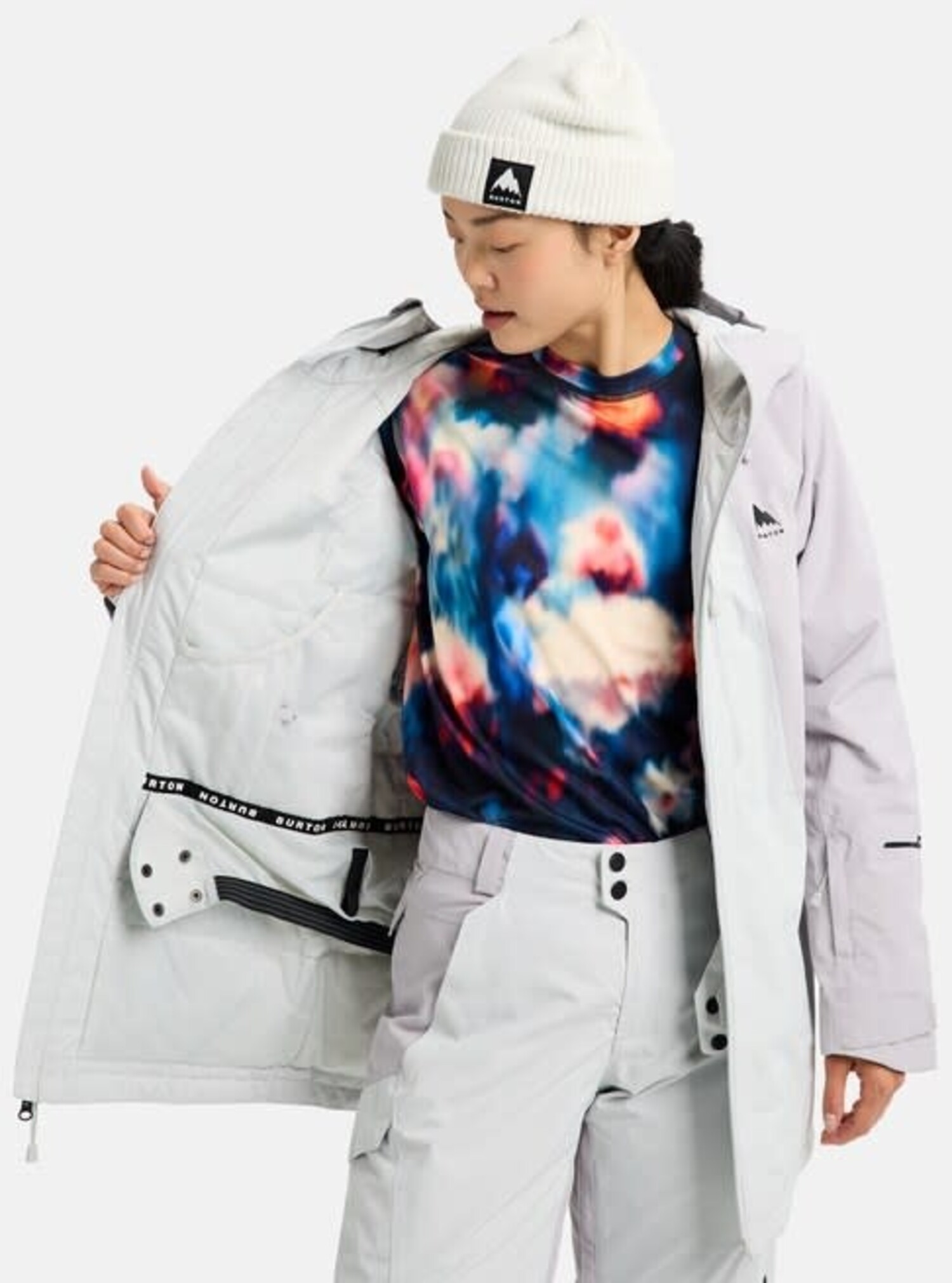 Burton Reserve 2L Ins Jkt 2026 (Womens) | Lavender/Gray Cloud