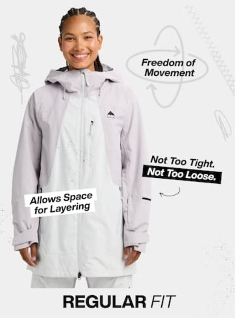 Burton Burton Reserve 2L Ins Jkt 2026 (Womens) | Lavender/Gray Cloud