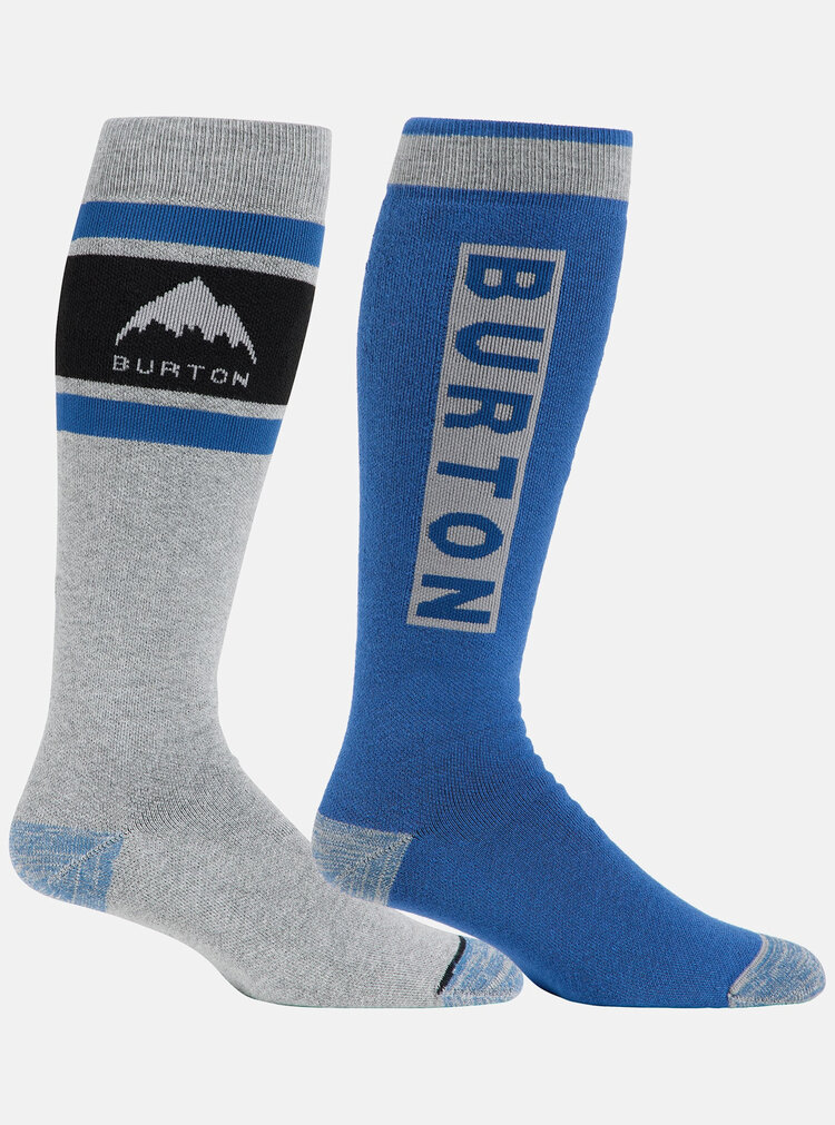 Burton Burton Weekend Midweight Socks-2Pk 2026 (Mens) | Gray Cloud