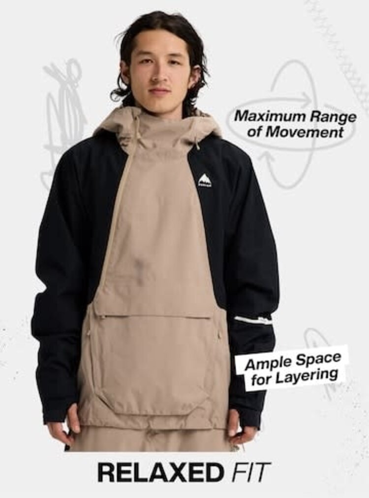 Burton Burton Reserve 2L Relaxed Anorak 2026 (Mens) | Summit Taupe/True Black