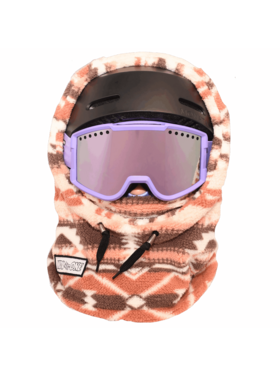 MDXONE MDXONE Over The Helmet Balaclava-Soft Plush | Off White/Pink