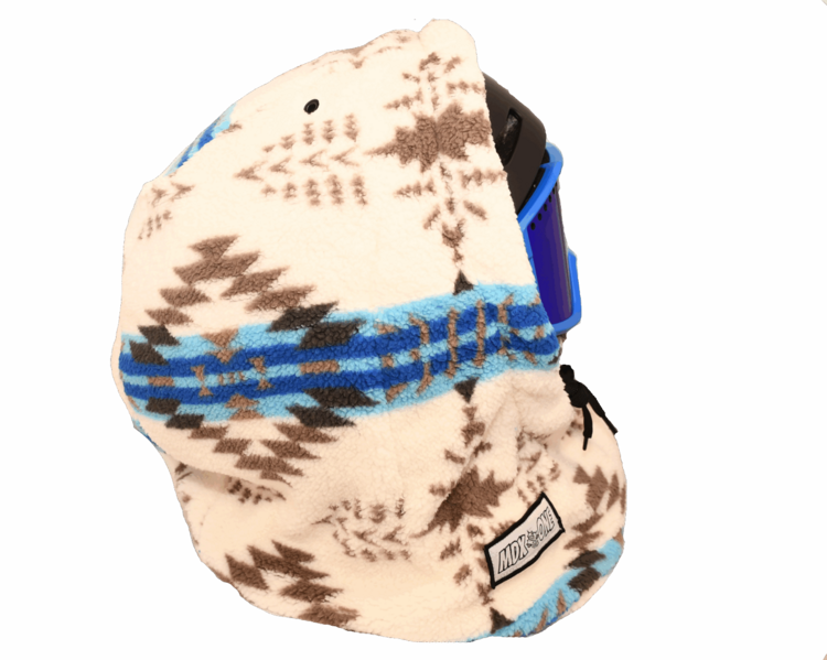 MDXONE MDXONE Over The Helmet Balaclava-Soft Plush | Off White/Blue