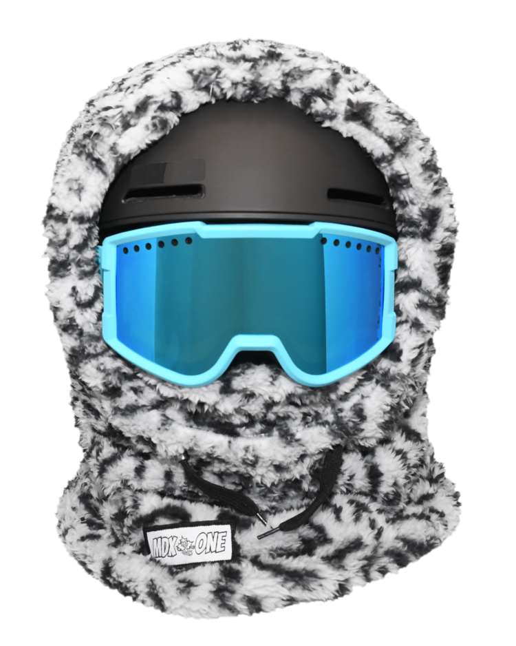 MDXONE MDXONE Over The Helmet Balaclava-Soft Plush | Snow Leopard