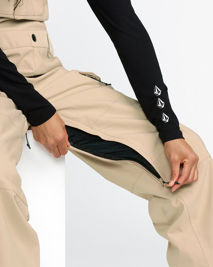 Volcom Volcom Creston 3D Stretch Bib Overall (Womens) 2026 | Oatmeal