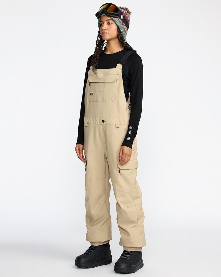 Volcom Volcom Creston 3D Stretch Bib Overall (Womens) 2026 | Oatmeal