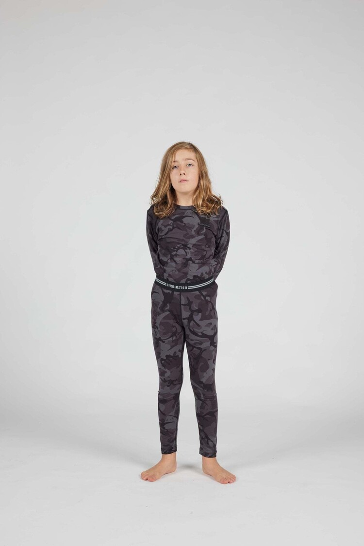 Airblaster Airblaster Base Layer Top (Youth) 2026 | Black Dinoflage