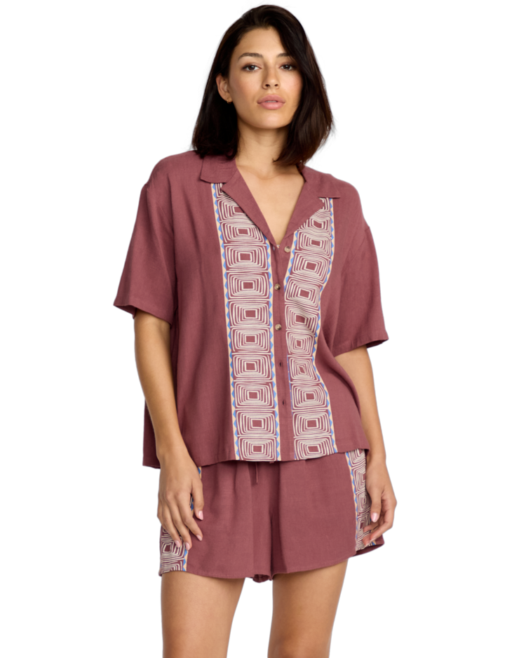 Volcom Volcom Fa Emma Rushton Ss (Womens) | Vintage Brown