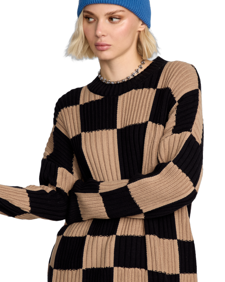 Volcom Volcom Tripnotic Sweater (Womens) | Black Combo