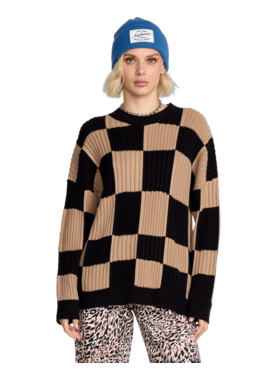Volcom Volcom Tripnotic Sweater (Womens) | Black Combo
