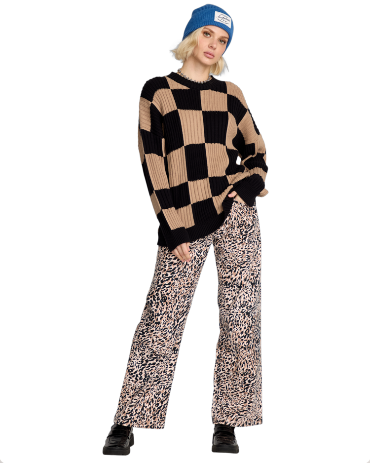 Volcom Volcom Tripnotic Sweater (Womens) | Black Combo