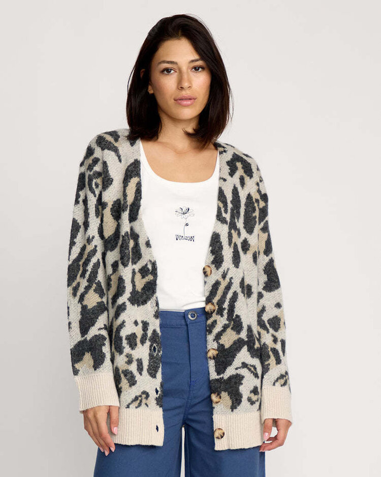 Volcom Volcom Wylding Out Cardi (Womens) | Animal Print