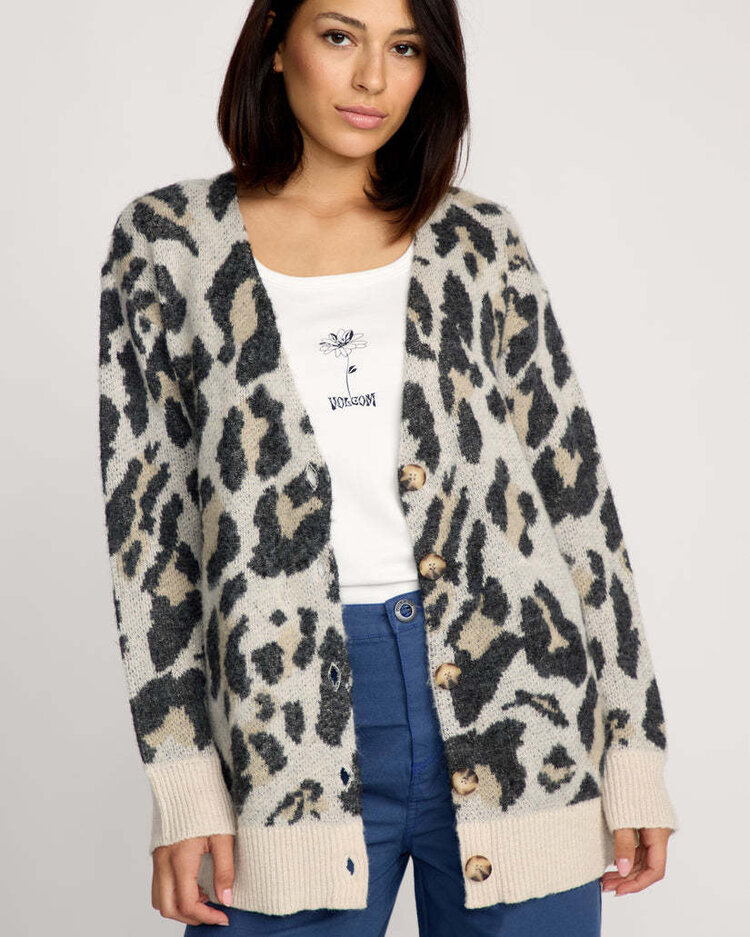 Volcom Volcom Wylding Out Cardi (Womens) | Animal Print