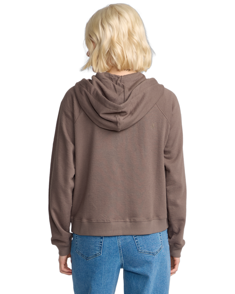 Volcom Volcom Lived In Fleece Zip (Womens) | Black Plum