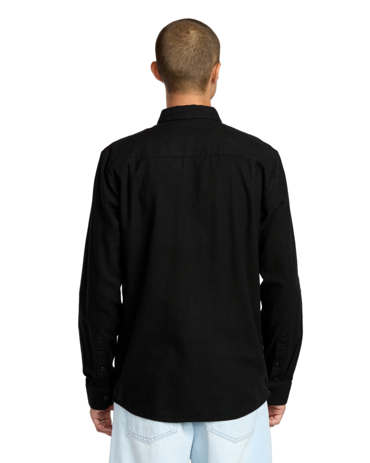 Volcom Volcom Caden Solid Ls (Mens) | Antique Black