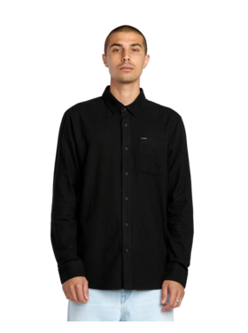 Volcom Volcom Caden Solid Ls (Mens) | Antique Black