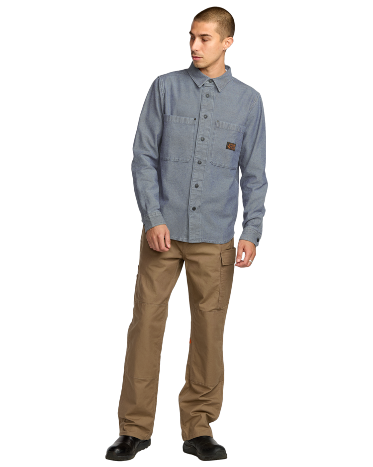 Volcom Volcom Levelstone Ls (Mens) | Blue Wash