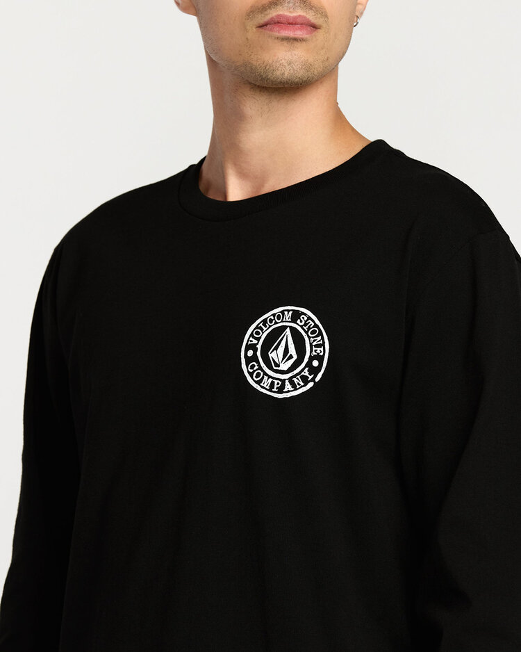 Volcom Volcom Logo Stamp Lst (Mens) | Black