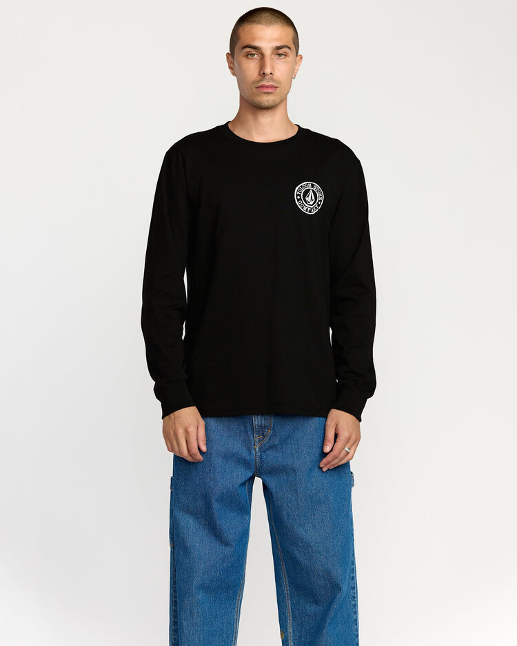 Volcom Volcom Logo Stamp Lst (Mens) | Black