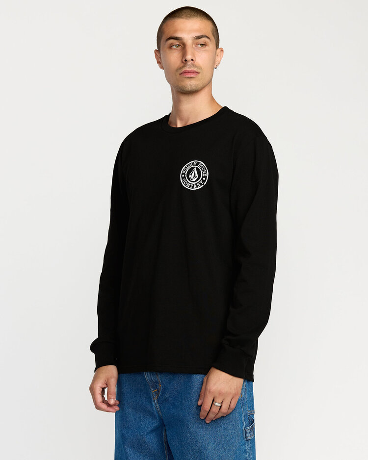 Volcom Volcom Logo Stamp Lst (Mens) | Black