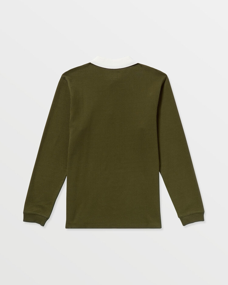 Volcom Volcom Curbstone Polo Ls (Mens) | Sage Leaf