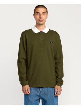 Volcom Volcom Curbstone Polo Ls (Mens) | Sage Leaf