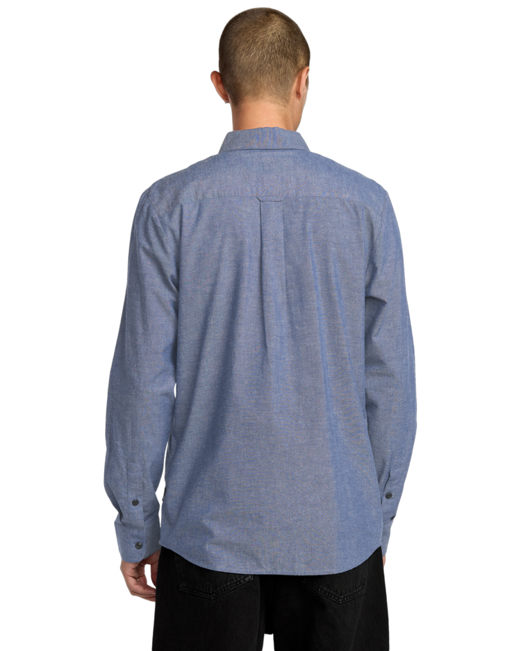 Volcom Volcom Date Knight Ls (Mens) | Blue Wash