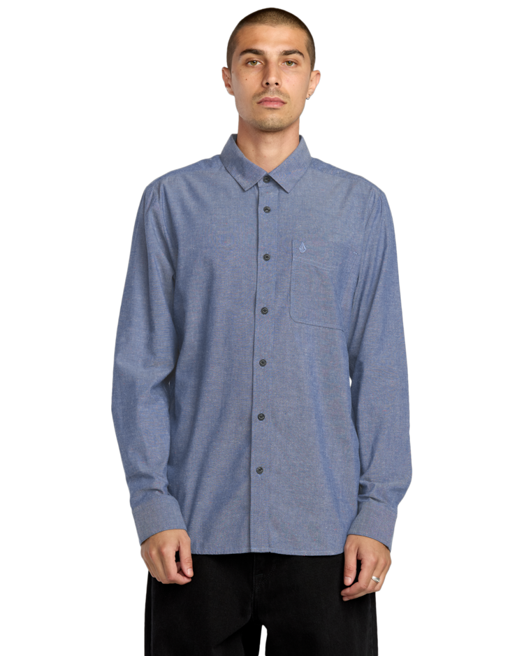 Volcom Volcom Date Knight Ls (Mens) | Blue Wash