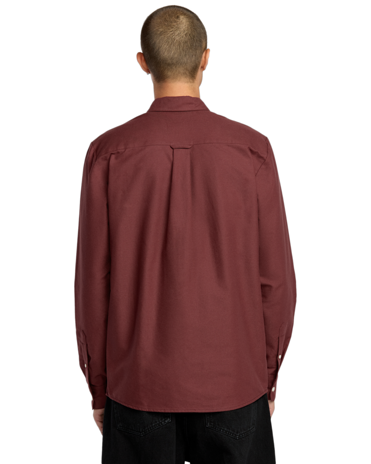 Volcom Volcom Veeco Oxford Ls (Mens) | Merlot