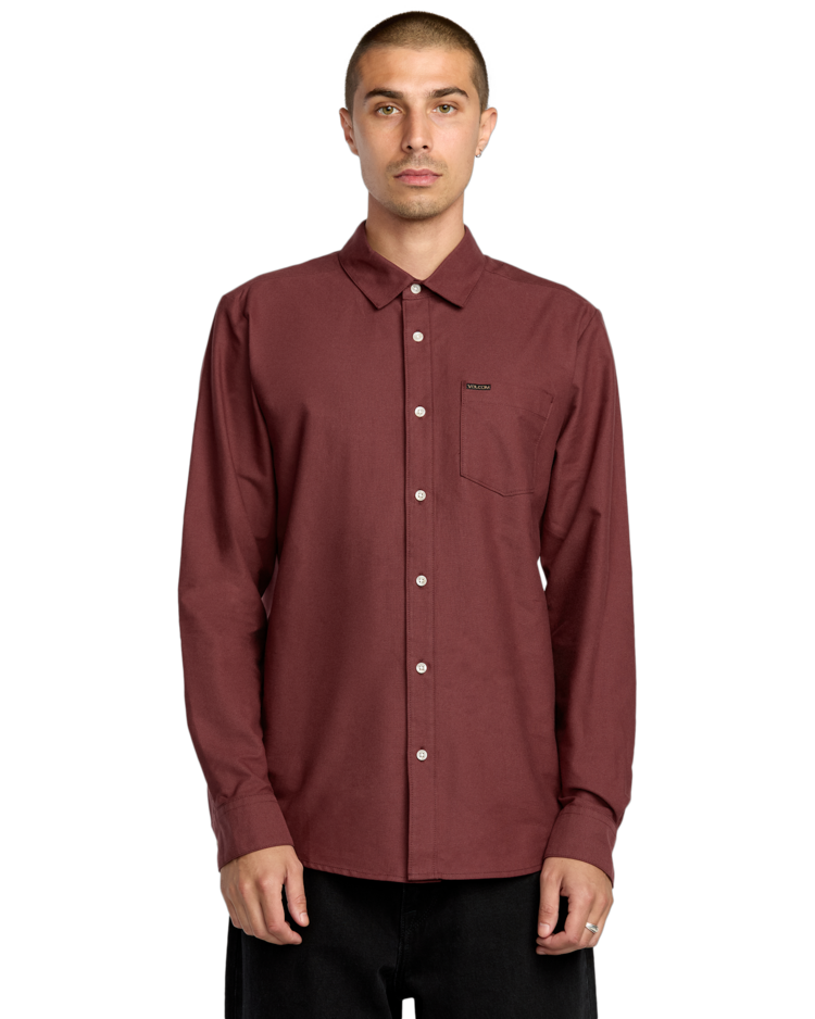Volcom Volcom Veeco Oxford Ls (Mens) | Merlot