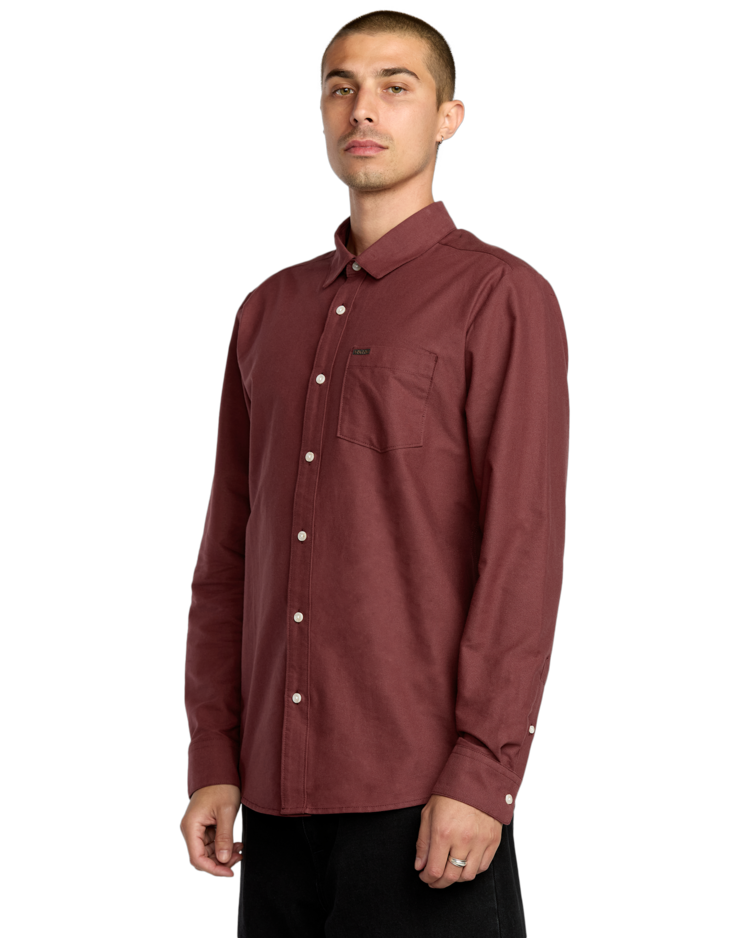 Volcom Volcom Veeco Oxford Ls (Mens) | Merlot