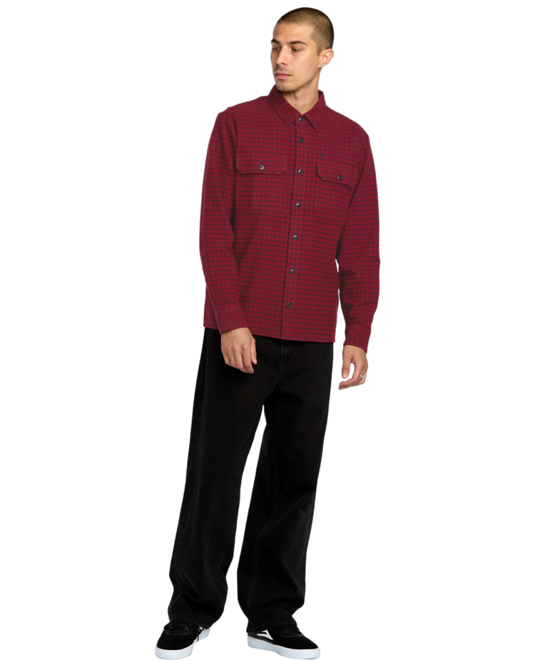 Volcom Volcom Augustone Ls (Mens) | Merlot