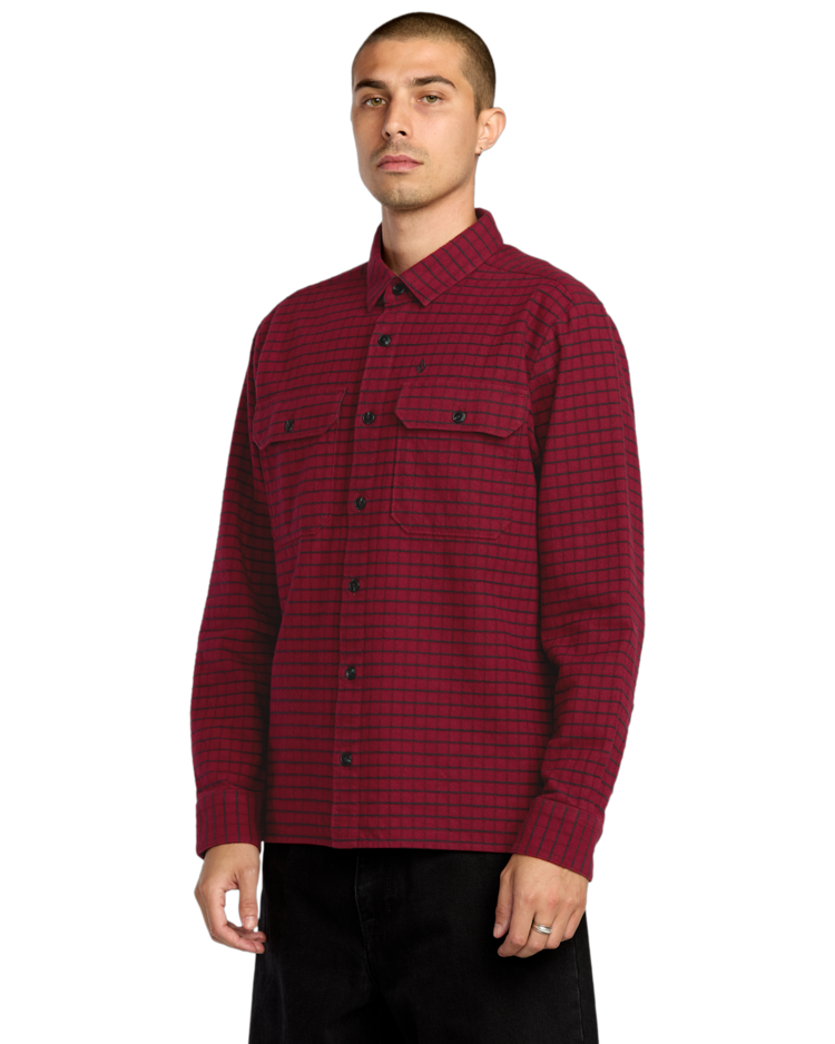 Volcom Volcom Augustone Ls (Mens) | Merlot