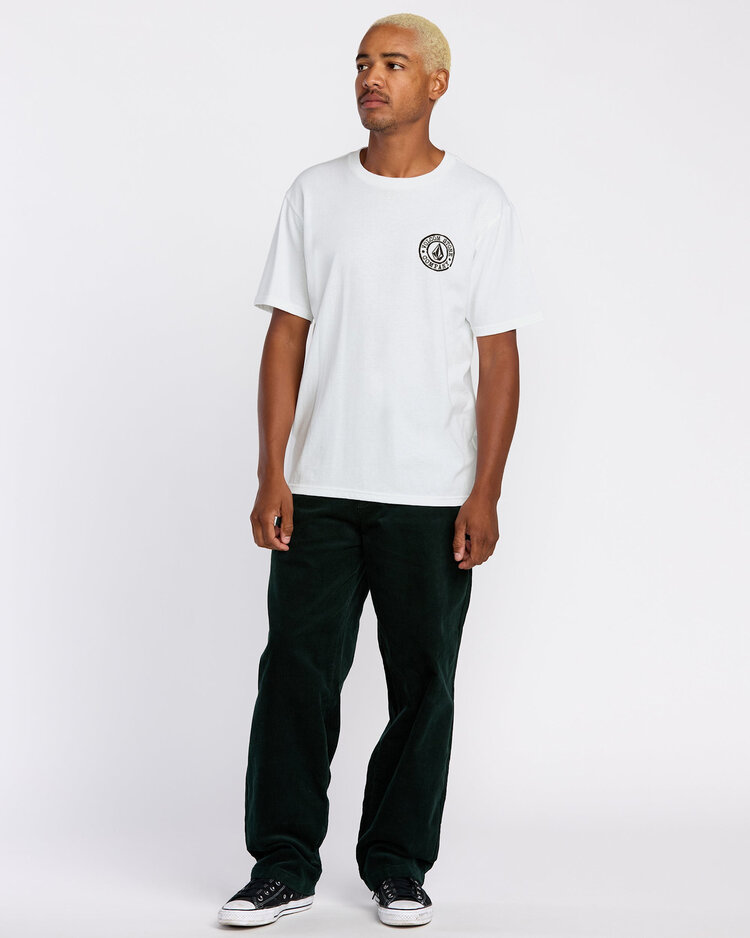 Volcom Volcom Logo Stamp Sst (Mens) | White