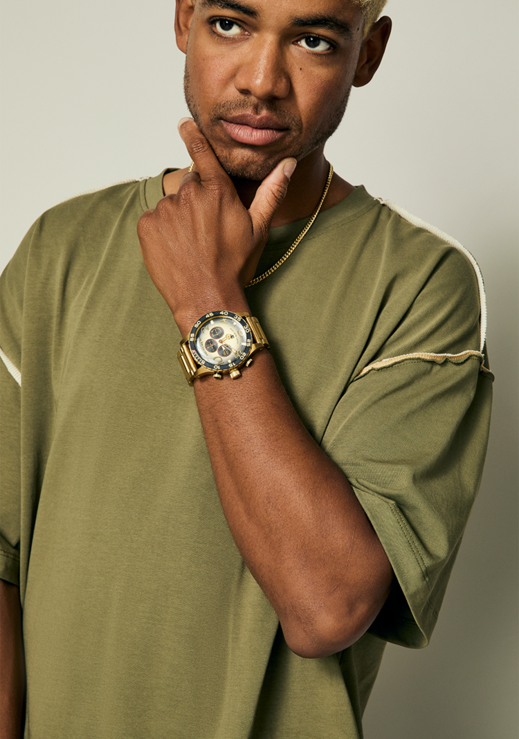 Nixon Nixon 51-30 Chrono | 4th Dim Gold/Black