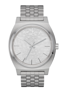 Nixon Nixon Time Teller Solar | Silver/Snow