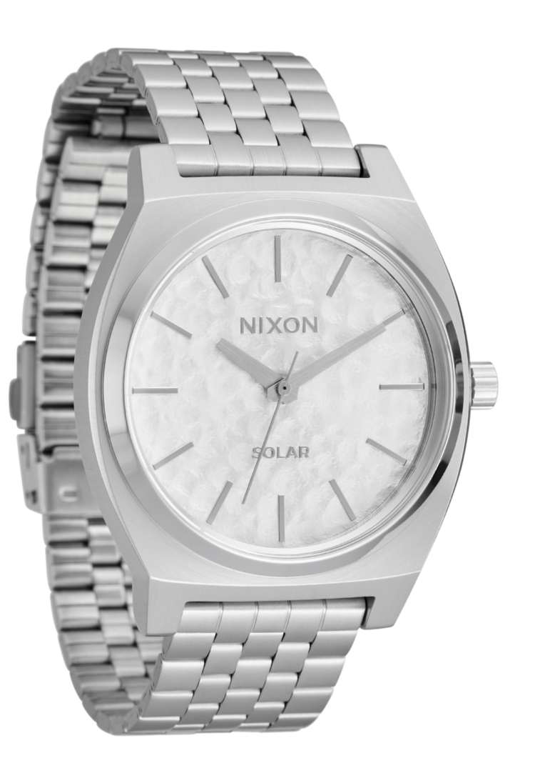 Nixon Nixon Time Teller Solar | Silver/Snow