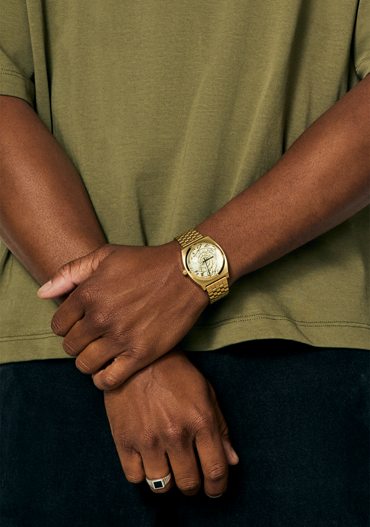 Nixon Nixon Time Teller | 4th Dim Gold/Vintage White