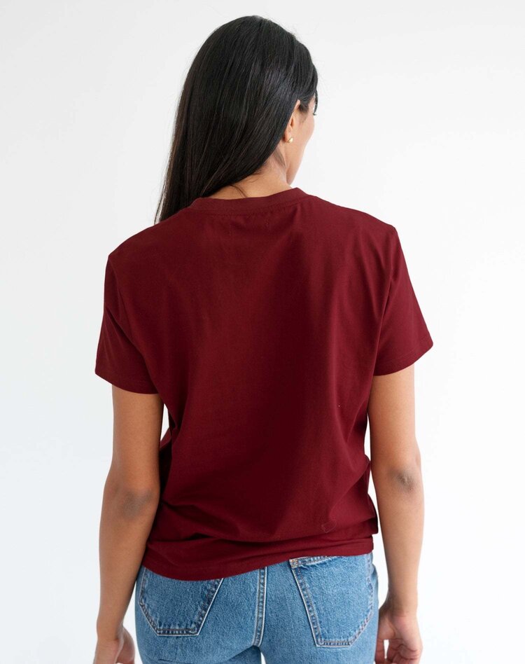 Brunette Brunette Be Kind Regular Tee | Cognac/White