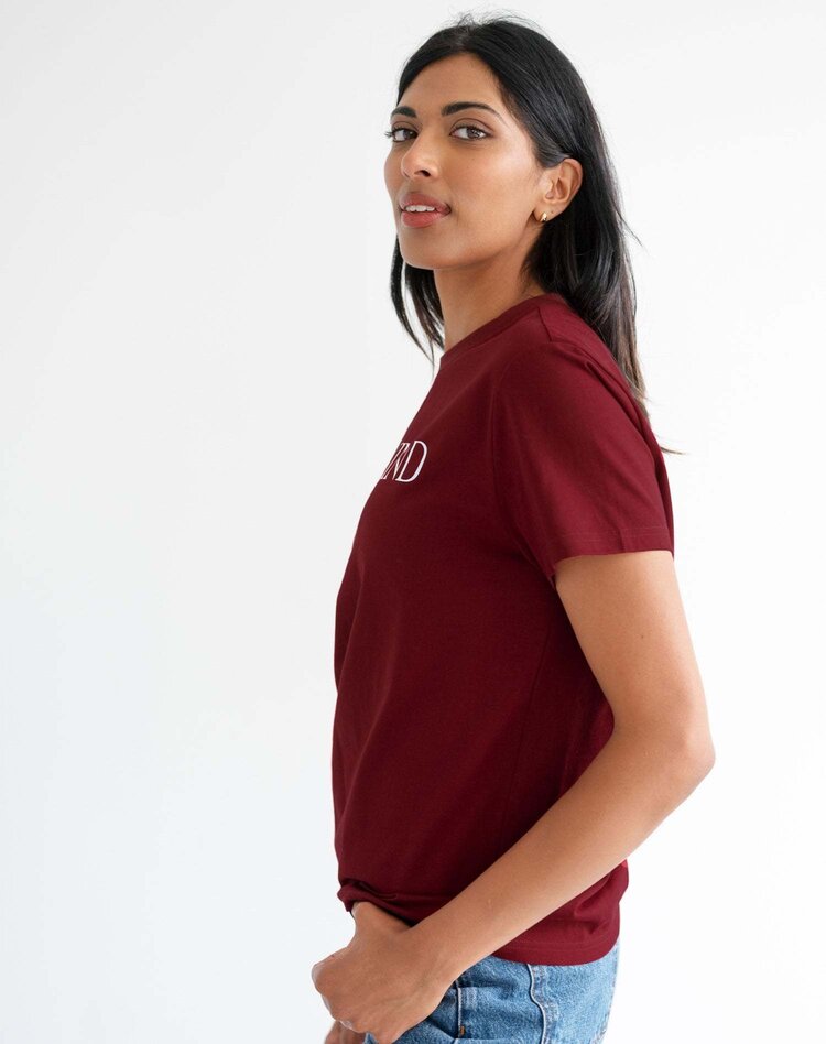 Brunette Brunette Be Kind Regular Tee | Cognac/White