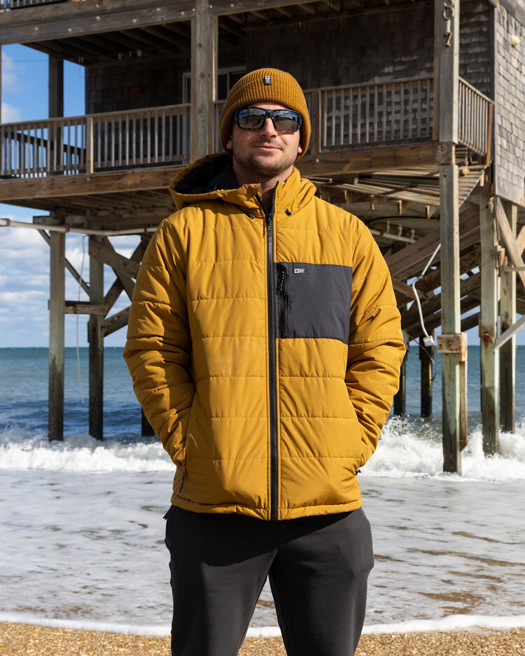 Salty Crew Salty Crew Barrier Hooded Jacket (Mens) | Bronze Brown