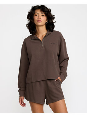 RVCA Rvca Glory Waffle Pullover (Womens) | Bear Brown