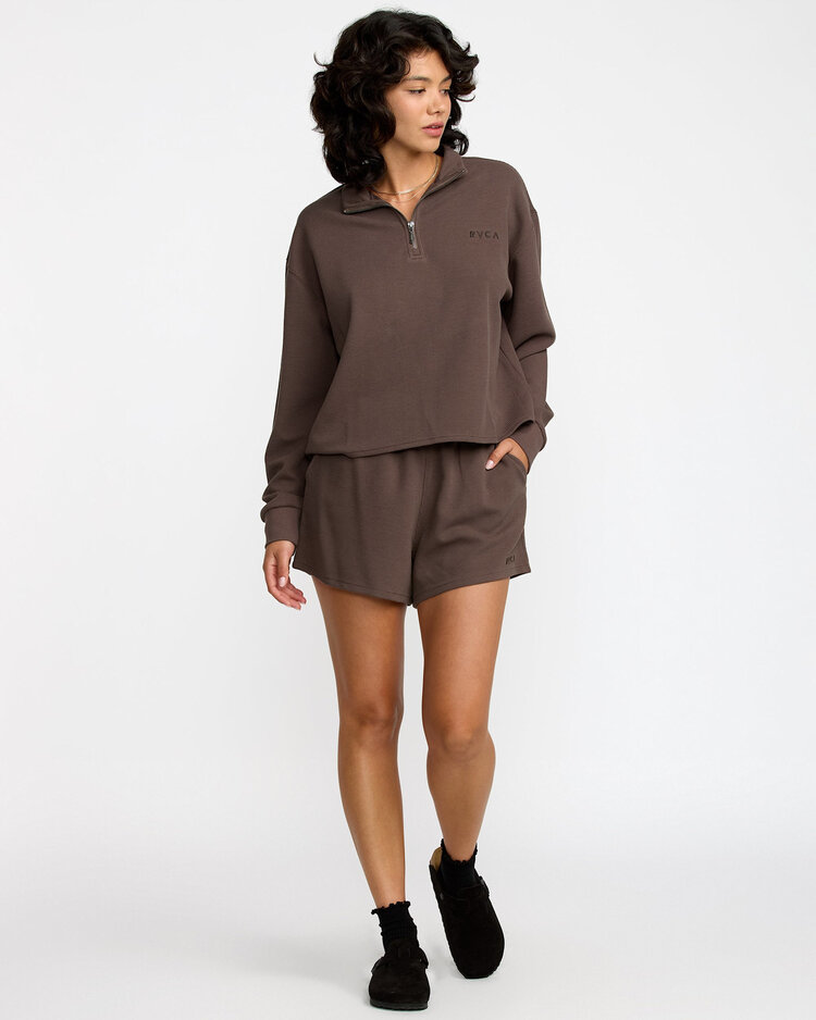 RVCA Rvca Glory Waffle Pullover (Womens) | Bear Brown