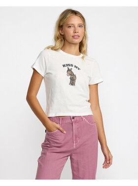RVCA Rvca 411 Tee (Womens) | Vintage White