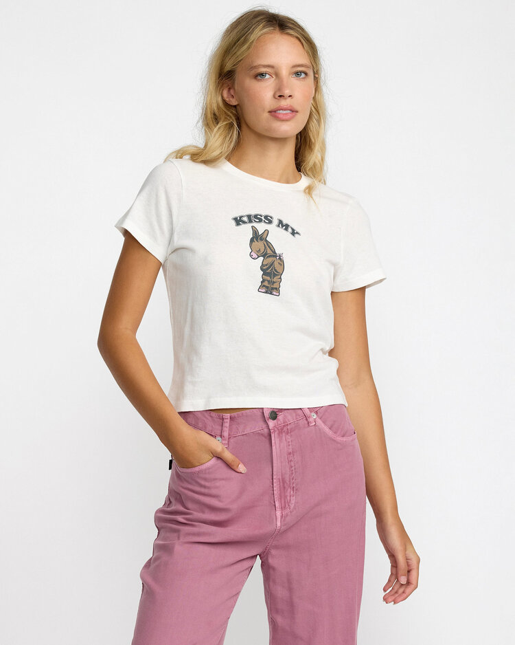 RVCA Rvca 411 Tee (Womens) | Vintage White