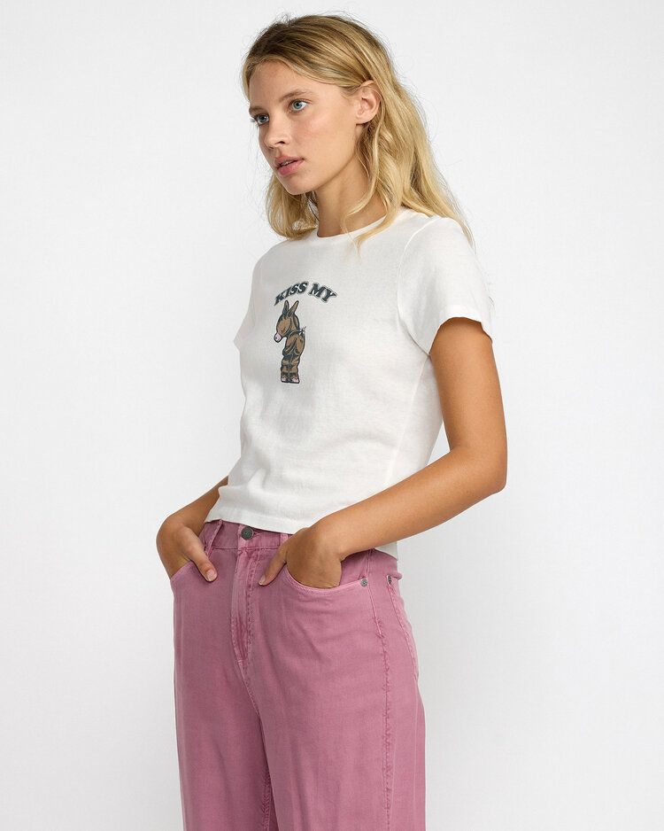 RVCA Rvca 411 Tee (Womens) | Vintage White