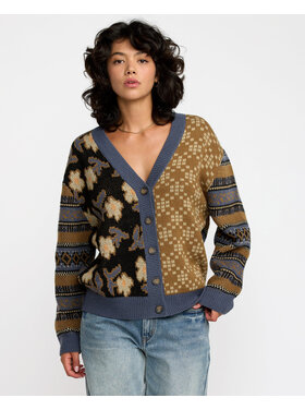RVCA Rvca Lumen Cardigan (Womens) | Stone Blue