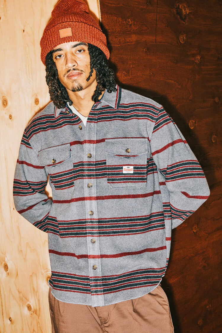 Brixton Brixton Altered Threads Overshirt (Mens) | Multi Blanket Stripe