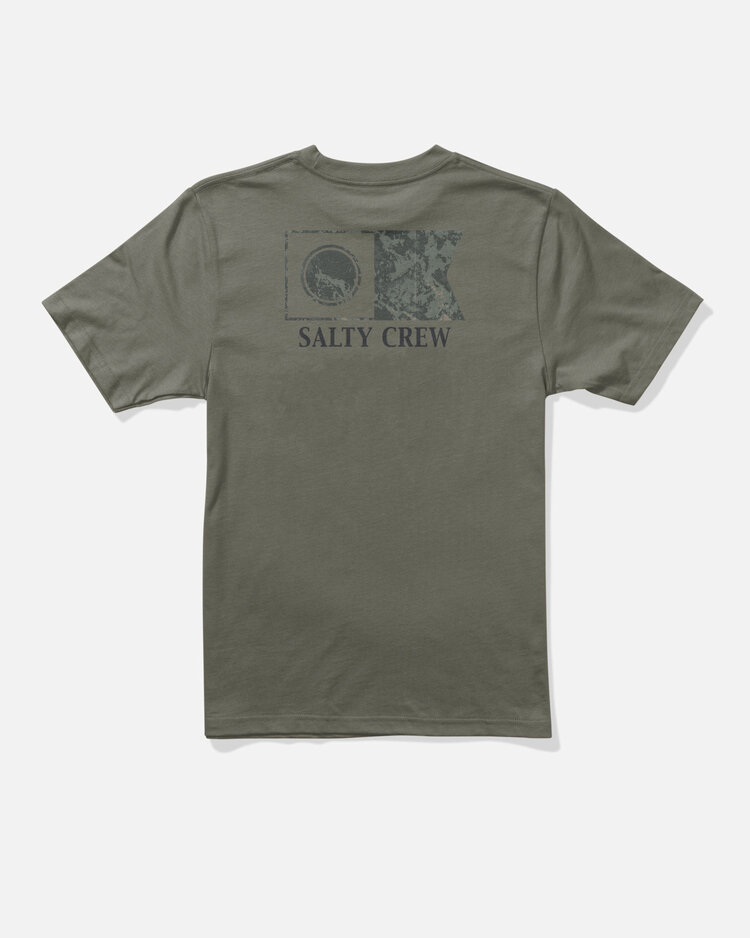 Salty Crew Salty Crew Flagship Fill Ss Tee (Mens) | Dusty Olive